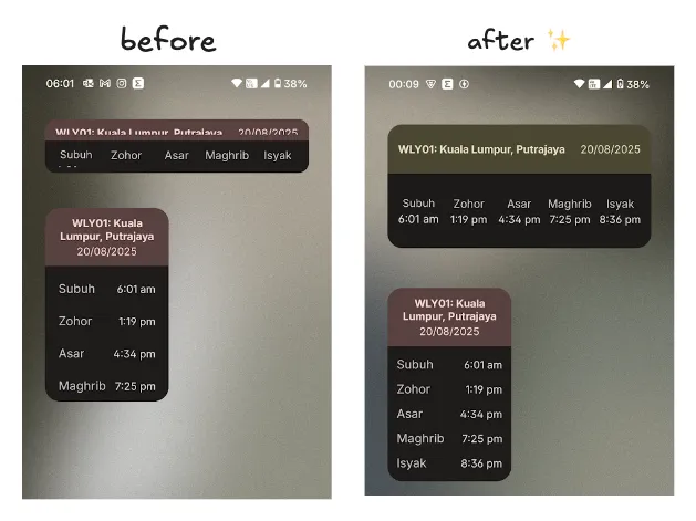 Preview widget update